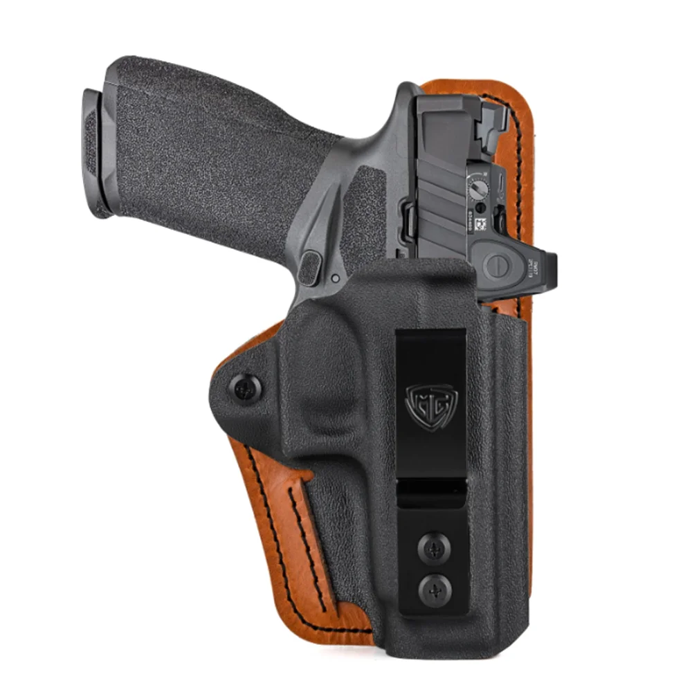 

Кобура IWB Kydex из кожи и пены с мягкой подкладкой для пистолетов 9 мм Springfield Armory Echelon 4.0C и Echelon 4.5F, для скрытого ношения