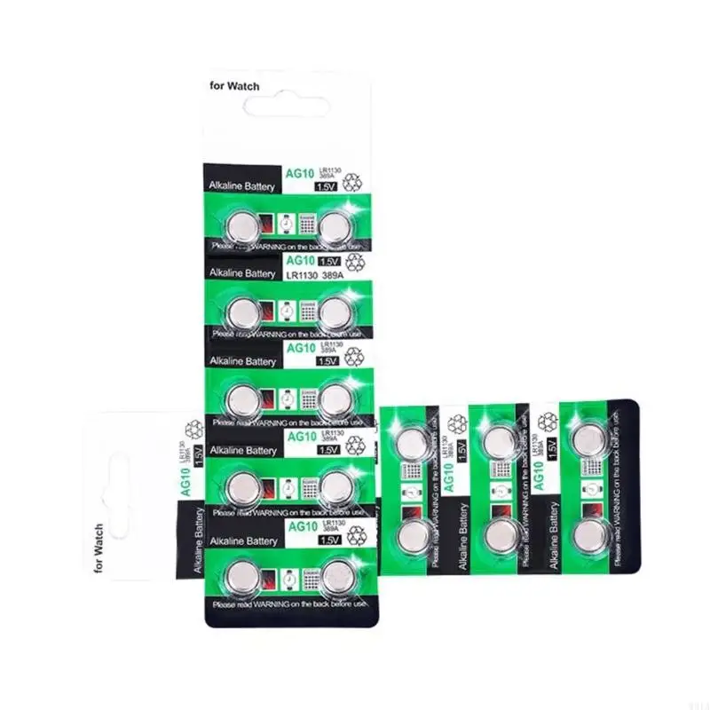 W91A 20/10 パック AG10 LR1130 LR54 1.5V アルカリボタン電池電池時計、電卓、玩具小型電子機器用 1.5V バッテリー