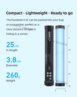 Nanguang Nanlite PavoTube II 6C LED RGB Light Tube Portable Handheld Photography Lighting Stick CCT Mode Photos Video Soft Light