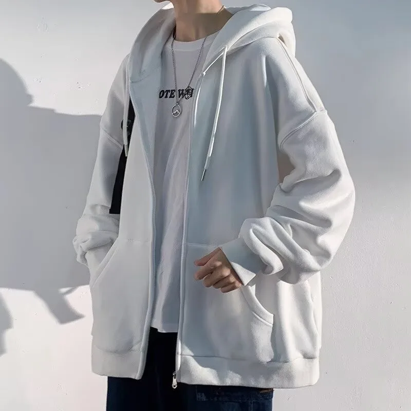 

Cardigan hoodie jacket for men in spring and autumn 2025 new casual fashion brand autumn clothing men's hooded jacket sports jac