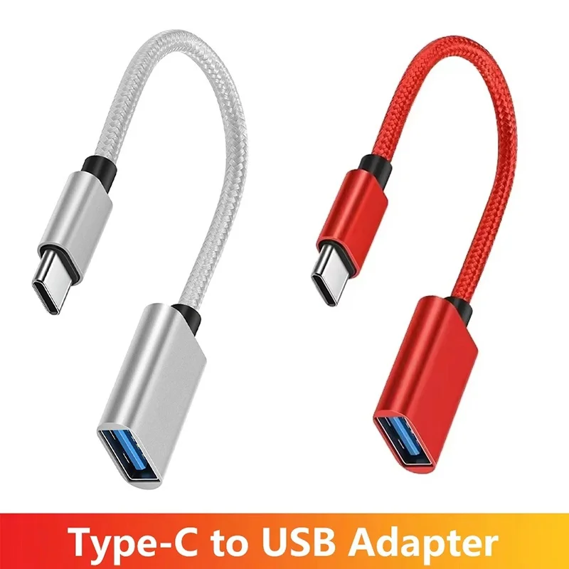 OTG Type C Cable TYPE-C Male To USB Female Adapter Cable USB to USB C Cable OTG Cable Converter For Macbook Huawei Xiaomi Laptop