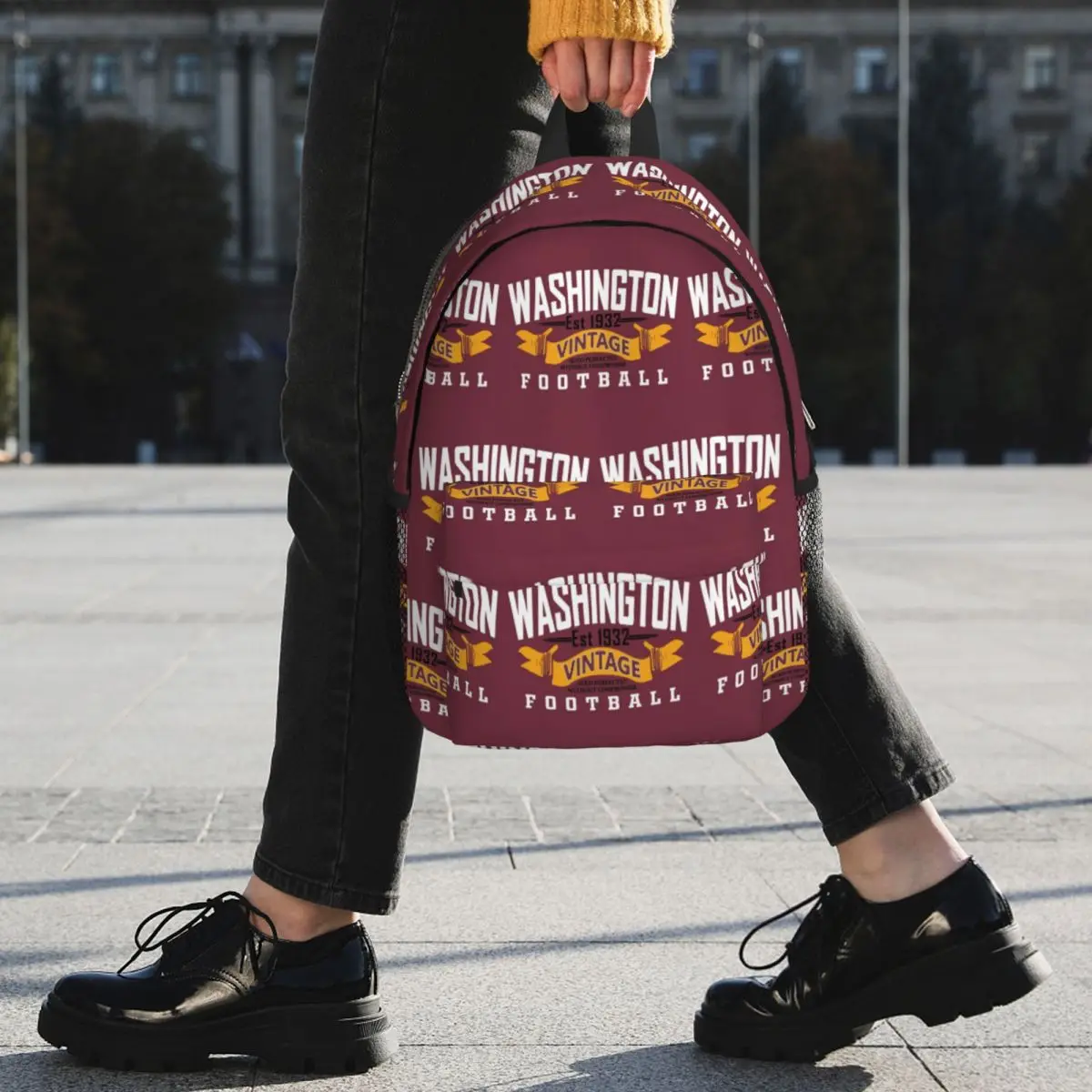 Washington Pro Football Washington Commanders Zaini Ragazzi Ragazze Bookbag Borse da scuola per bambini Zaino per laptop Borsa a tracolla
