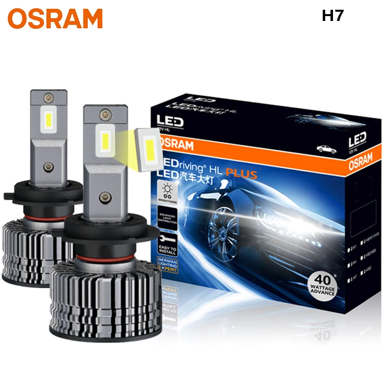 

OSRAM LED H7 LEDriving CF2.0 Plus Автомобильная фара 80 Вт 12/24 В Яркая 6000 К Белая дальняя ближняя лампа Upgarde Оригинальный E5210CW, пара