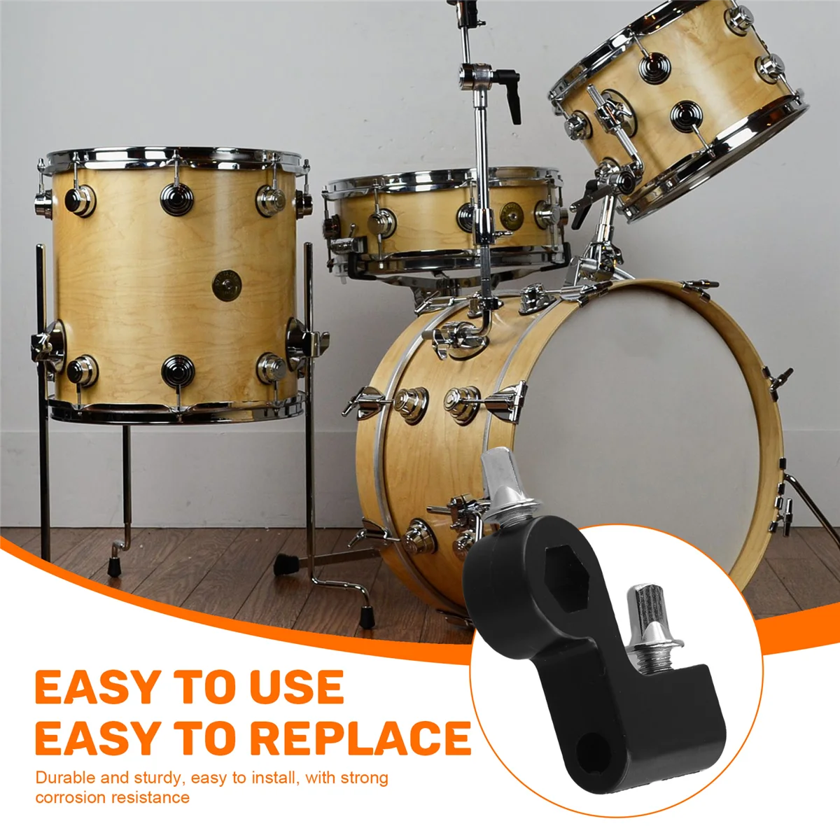 

【Price Drop】Drum Jazz Drum с одной педалью, монтажные детали для ступенчатого молотка, аксессуары для ступенчатого молотка, черный