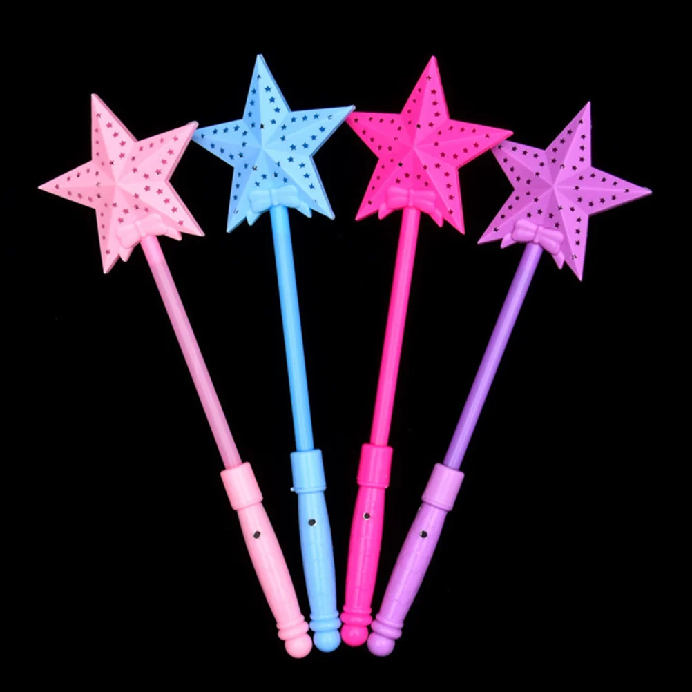

5pcs Glow Sticks Star Shaped Luminous Party For Christmas New Year Festival Concert Night Events Lightweight Plastic Party Light