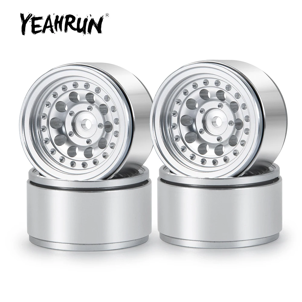 

YEAHRUN 4 шт. микро 1,0 "Beadlock Колесные диски Hub для Axial SCX24 Deadbolt Gladiator Bronco Wrangler C10 1/24 Запчасти для радиоуправляемых автомобилей и грузовиков