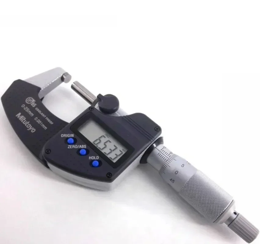 Mitutoyo Original Micrometers Measuring Range 0-25/50/75/100mm/0.001 293-240/241/242/243-30 Digital Outside IP65 Accuracy 1um