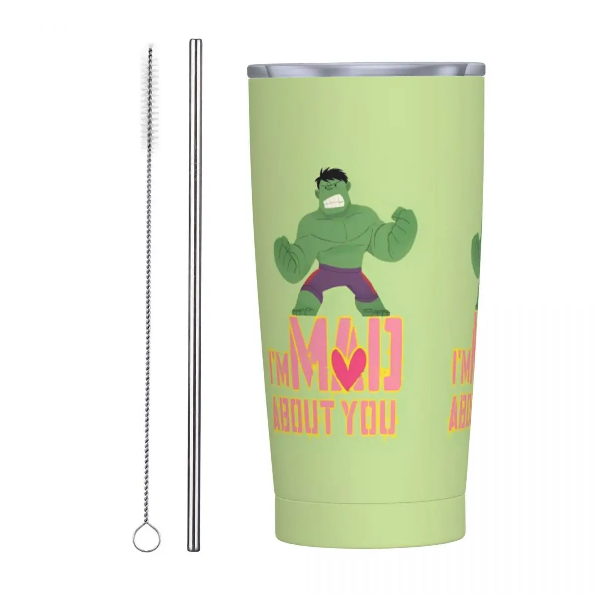 Stainless Steel Tumbler Superhero Hulk Coffee Mug Portable Cold Drink Mugs Cup Travelist Custom Water Bottle