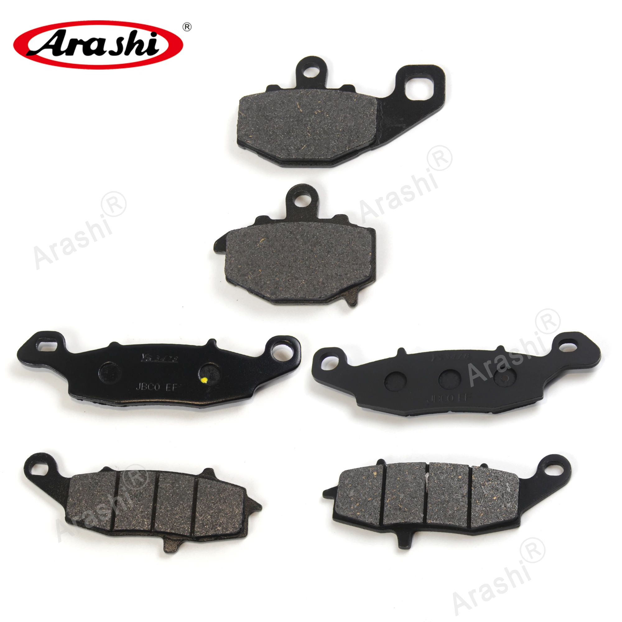 Arashi Front Rear Brake Pads For KAWASAKI Z 750 S Z750S ZR 2005 2006 2007 / GPZ 1100 E1 / E2 1995 1996 1997