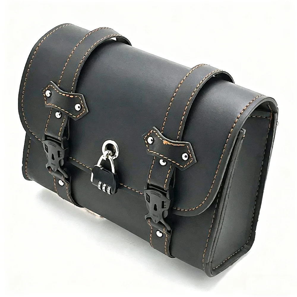 دراجة نارية السرج حقيبة جانبية ريترو بو دراجة نارية أداة حقيبة ل ADNOH المتمردين 250 500 للمتمردين 1100 300 ل W400 W650 SR400 XL883L #5