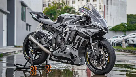 오토바이 페어링 키트 Yzf R1M R1 2020 2021 2022 2023 차체 세트 고품질 Abs 주입 검정 회색