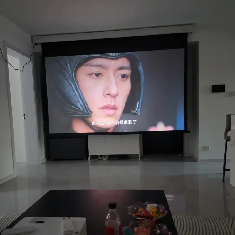 for Perfect Projector Screen 150 Inch Electric ALR Screen Embedded in Ceiling with Tubular Motor for Home Theater
