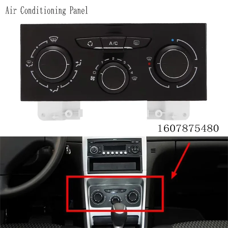 1607875480 Car Air Conditioning Control Switch Air Conditioning Panel For  307 Citroen C4 6451VN-Hot