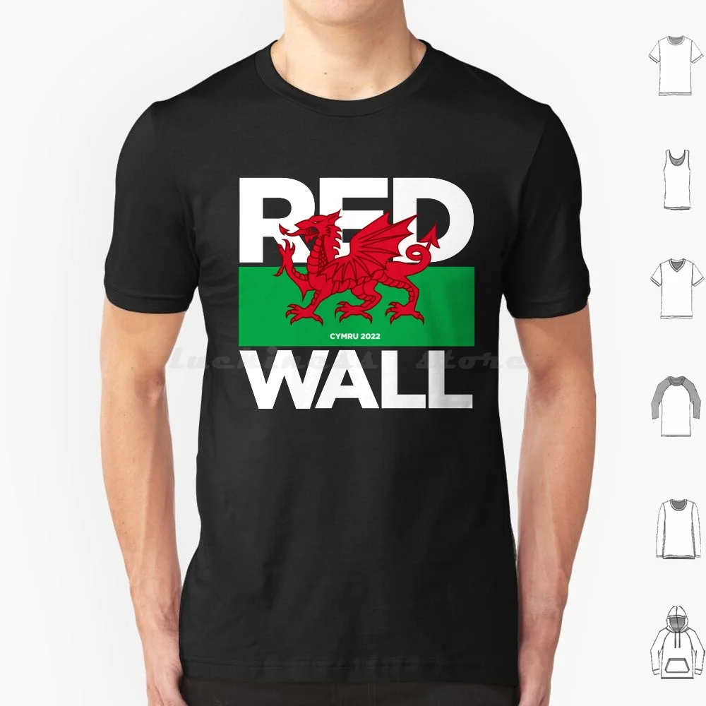 Cymru Wales Fan Red Wall 2022 T Shirt Cotton Men Women DIY Print Ryn Ni Yma O Hyd Yma O Hyd Wales 2022 Red Wall Wales Fans 2022