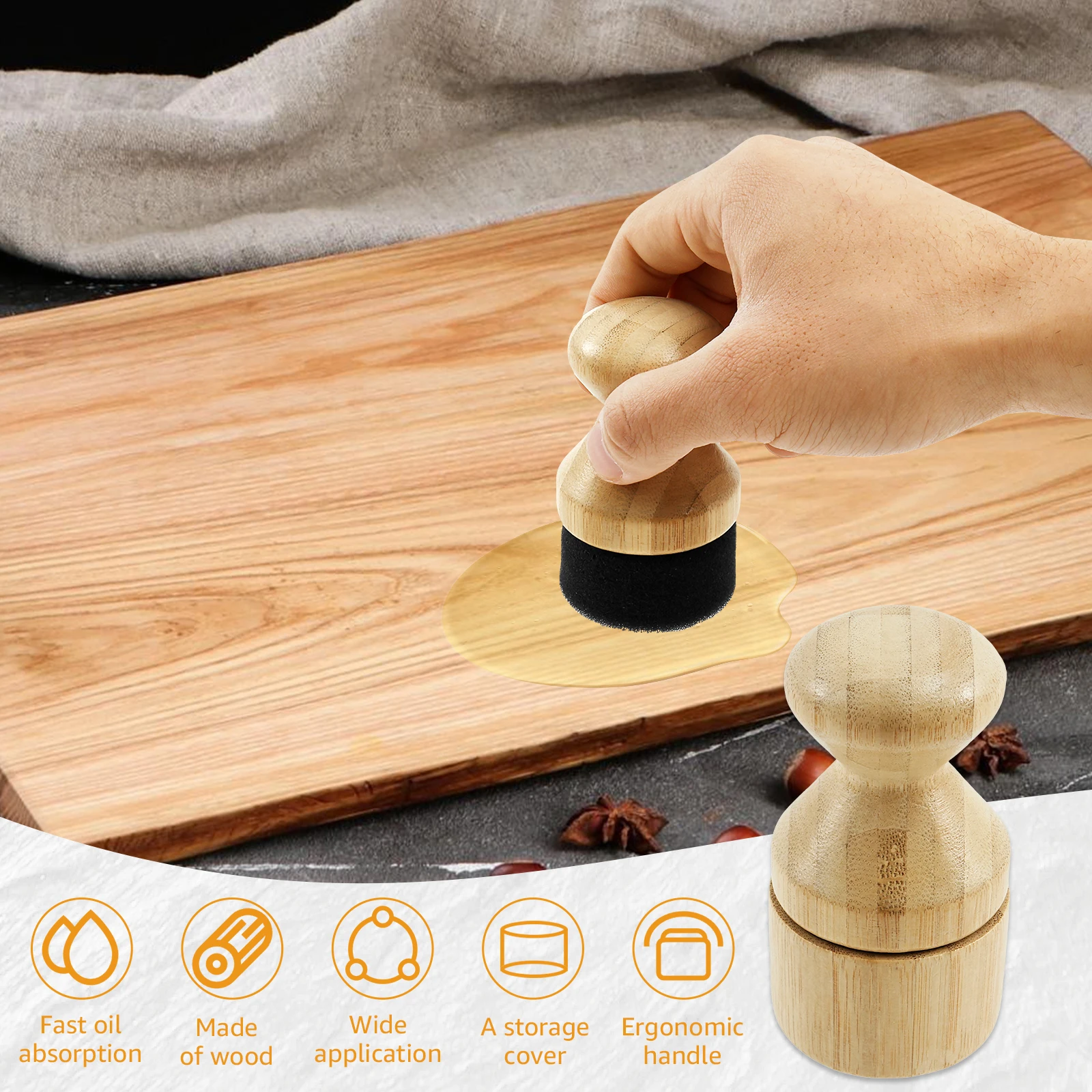 Oil Wax Applicator For Wooden Cutting Boards Oil Applicator Waxing Supplies Chopping Board Oil Spreader Cutting Block Oil
