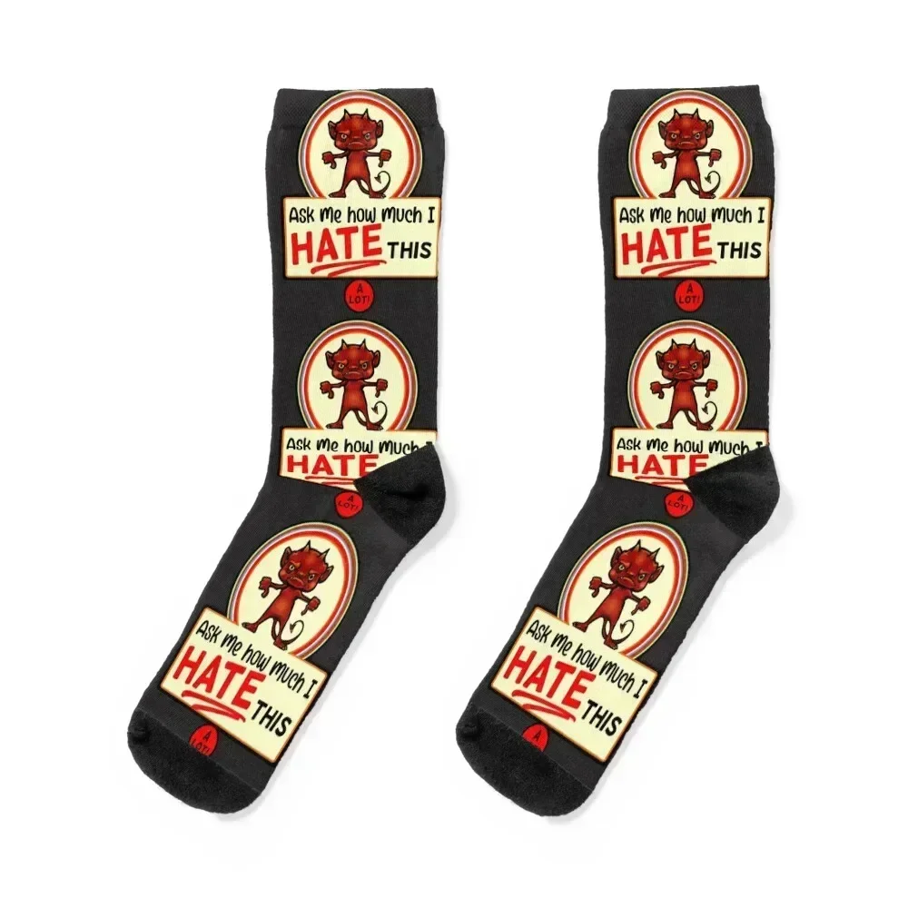 ask me how much I HATE this Socks warm winter men cotton high quality with print sports and leisure Men's Socks Women's