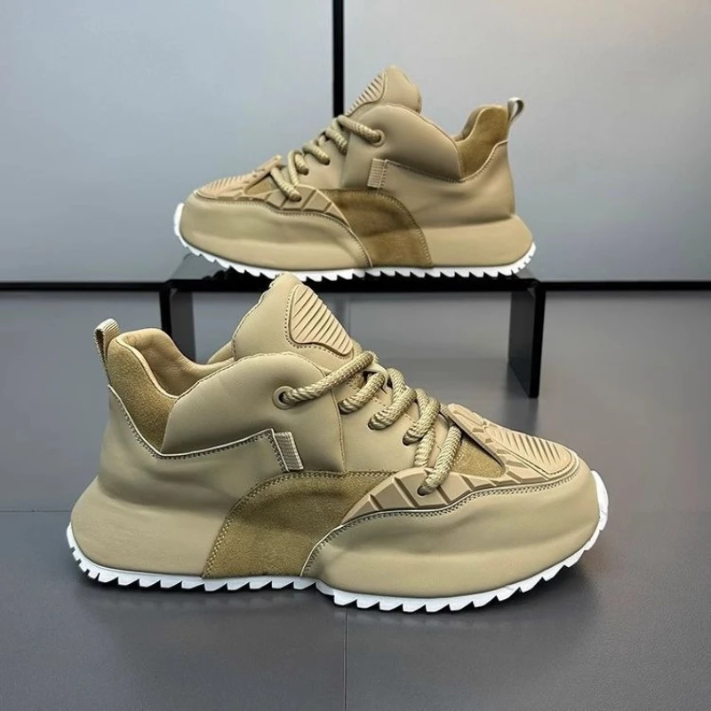2025 الرجال النعال الشبح سميكة وحيد أبي أحذية الصيف تنفس أحذية رياضية غير رسمية حذاء كاجوال
