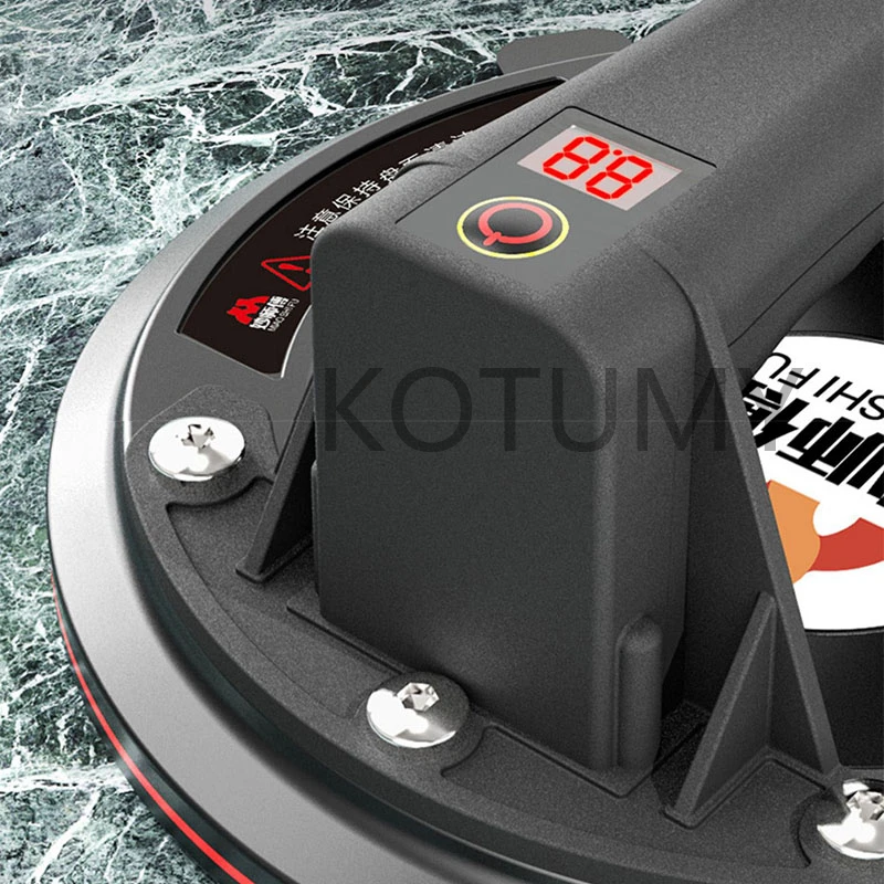 Digital Vacuum Suction Cup with Smart Pressure Gauge 220Kg Bearing Capacity Large Panel Marble Slab Lifting Lifter Glass