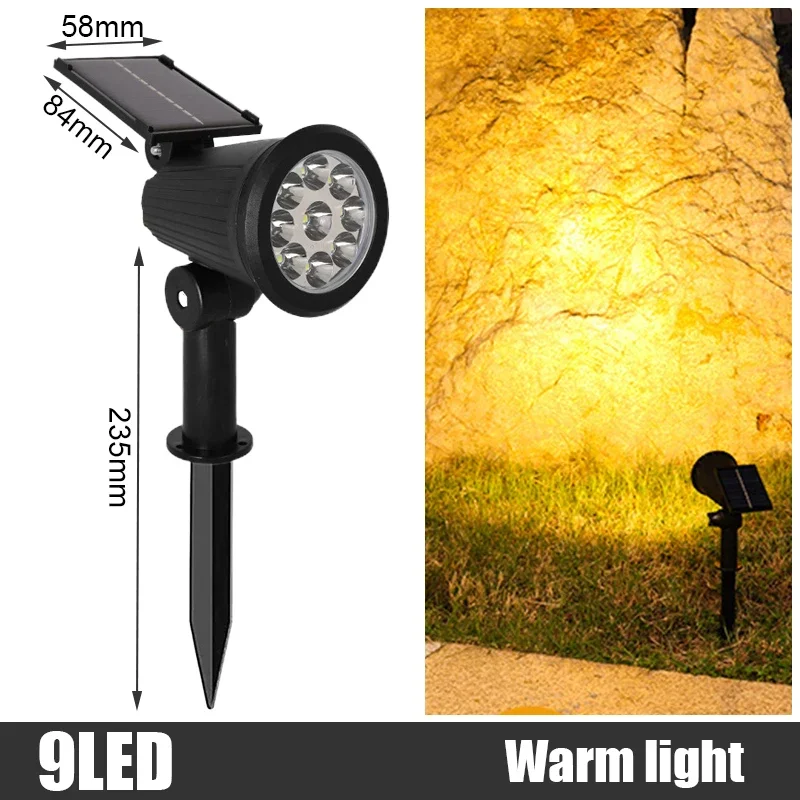 NEWBIRTH 9-LED Solar Spotlight RGB 4