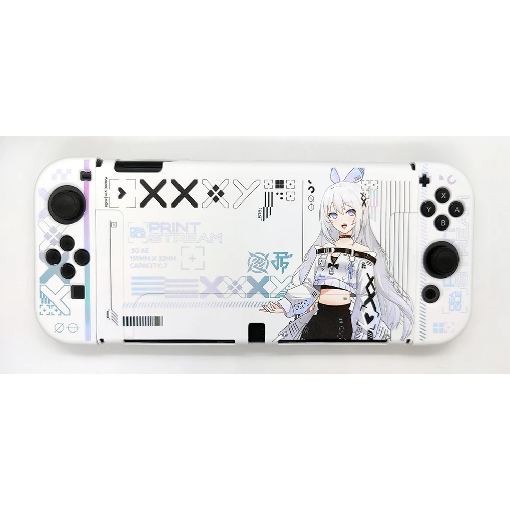 Capa protetora macia para Nintendo Switch, Cool Cute Anime Game Card, TPU Shell para menina, OLED Lite Dock