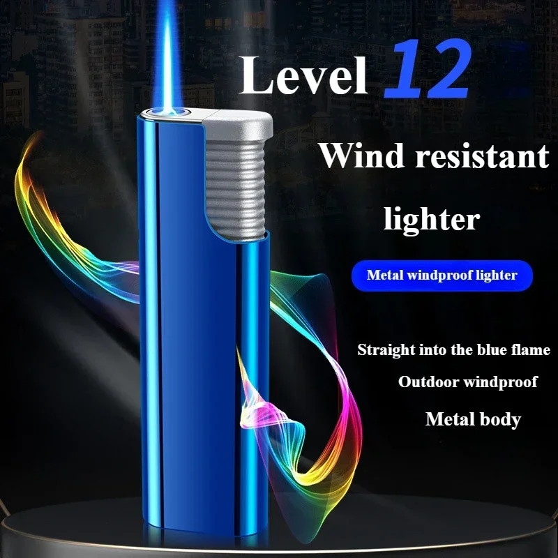 2025 New Metal Windproof Lighter Suitable for Kitchen, Barbecue, Disposable Lighter Wholesale, Cigarette Accessories