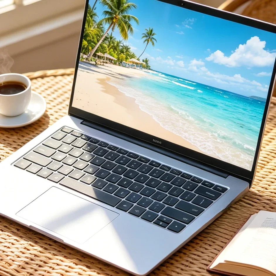 

2026 Ultra‑Slim 14.1" Laptop, Intel Celeron 4405U Processor, Windows 11 Pro, 16GB, 2TB, 1920×1080 FHD Display, Portable Office