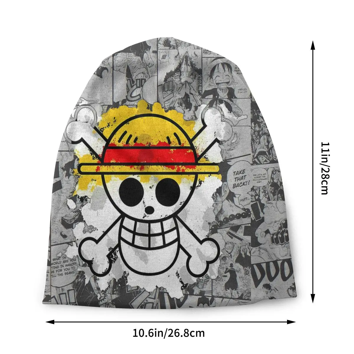 Bonnet Hats One Piece Luffy Men Women's Thin Skullies Beanies Hat MangaSkull Autumn Spring Warm Cap Design Caps