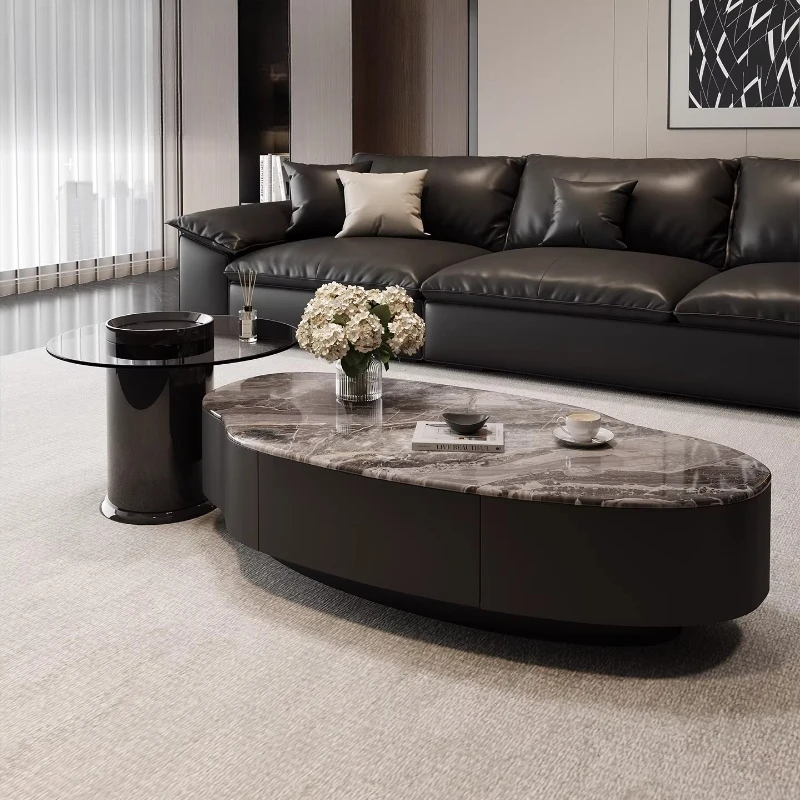 Mesa de centro minimalista de designer, decoração moderna para sala de estar, mesa de centro luxuosa, estilo nórdico, armazenamento, mesa auxiliar, móveis para casa