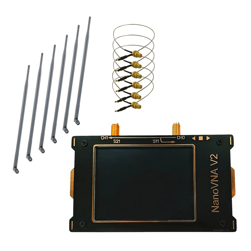 

6Pcs 9Dbi 2.4G/5G/5.8G RP-SMA Antenna + 6 U.FL Cable With 3.2Inch Large Screen 3G Vector Network Analyzer