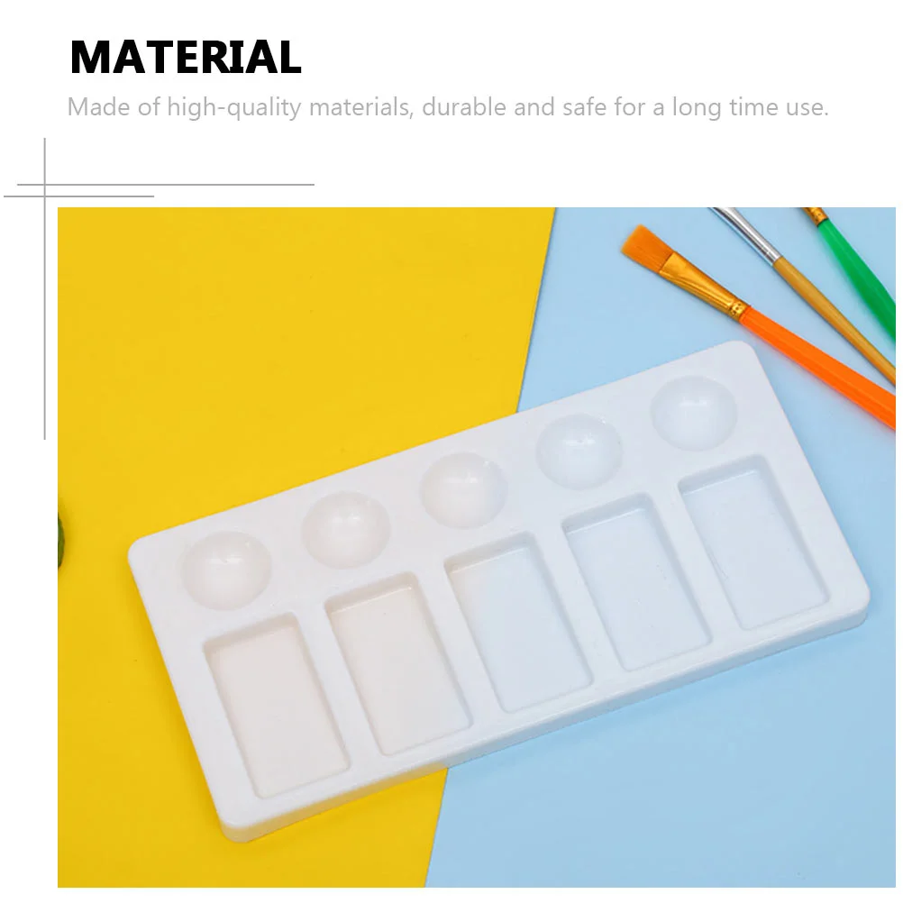 Plastic Palette Watercolor Pigment Tray Pallets Painting Trays Mixing Plates Practical