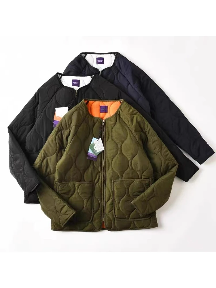 

Мужская свободная хлопковая куртка-жакет для ношения под и над одеждой, осенне-зимняя, модная, городская, повседневная, с цветной молнией, стандартной длины