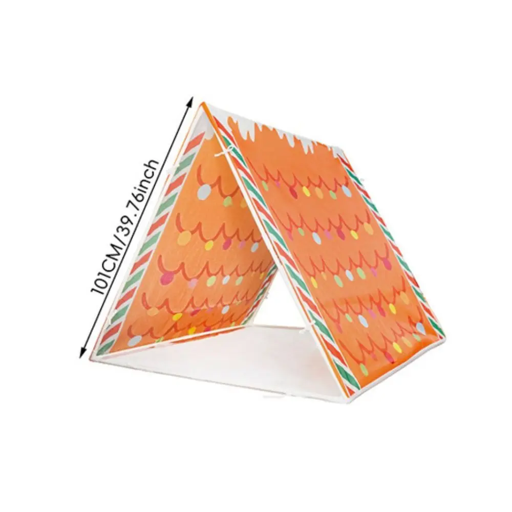 Divertente tenda per casa di pan di zenzero Tende per pigiameria natalizie leggere staccabili Tenda da gioco per casa di pan di zenzero natalizia