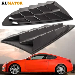 KUMATOR Side Rear Window Louvers Shield Cover for Hyundai Genesis Coupe 2010-2016 in GT Lambo Style - Pair