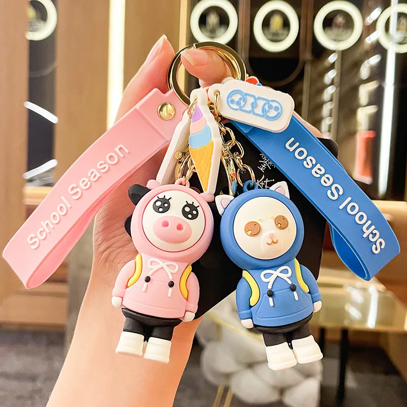 

Miniso Изысканные и высококачественные брелки с животными, подвески, мелкие товары, аксессуары для сумок, автомобильные брелки и красивый подарок