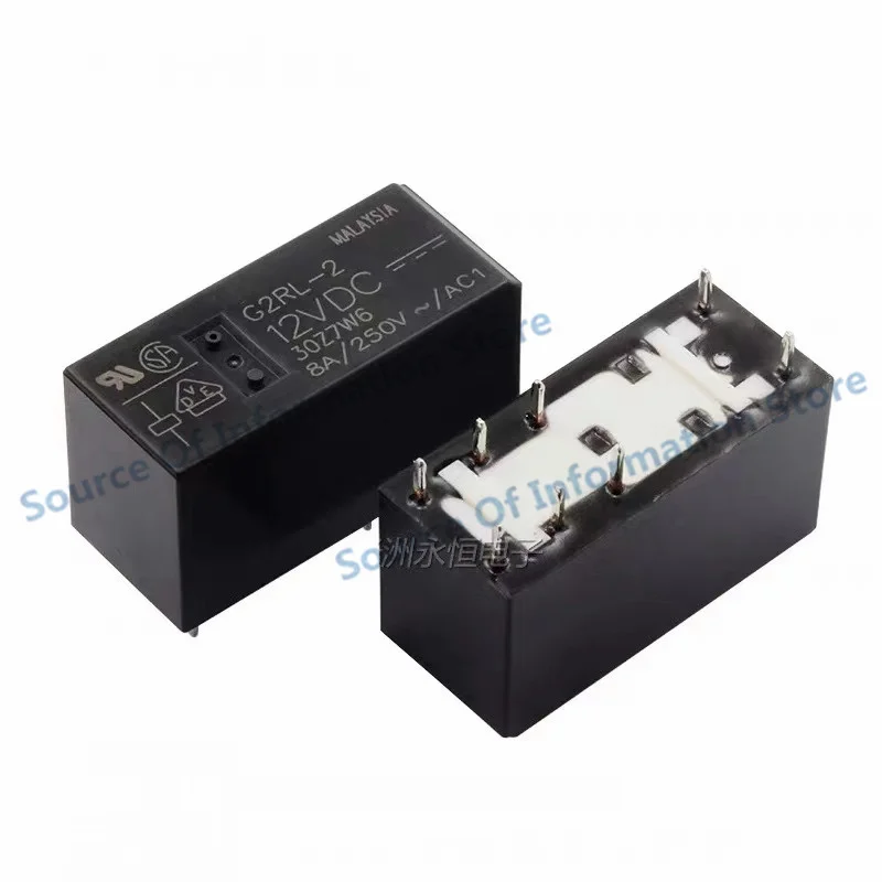 Imagem -03 - Relé G2rl-212vdc G2rl-2-12vdc Dc5v 12v 24v Abertos e Dois Fechados 8pin 100 Novo Original 10 Pcs G2rl2-24vdc