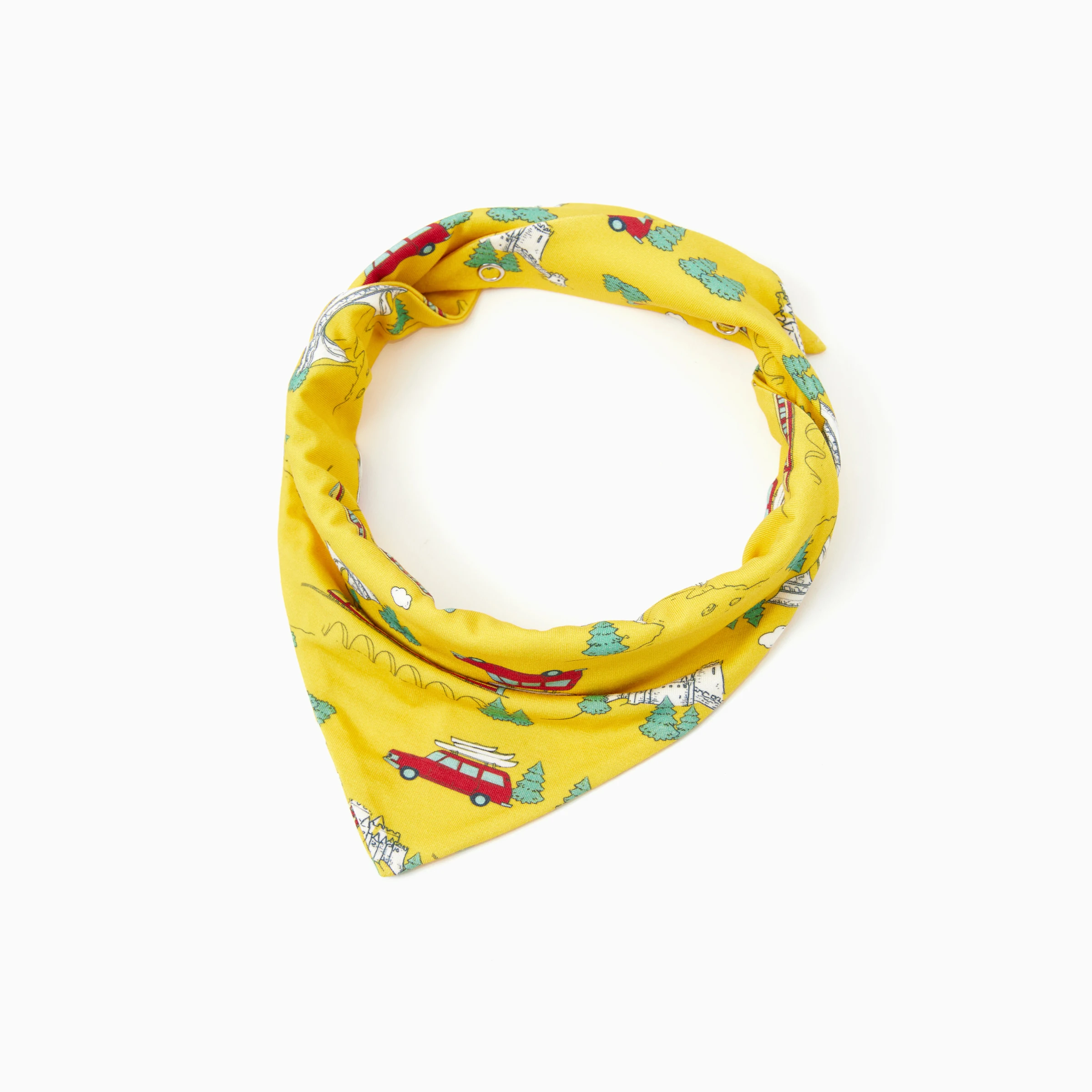 

PatPat Bamboo Family Желтые пижамы с милым принтом автомобиля и дерева, с короткими рукавами и длинными штанами, одежда для сна, одинаковый пижамный комплект