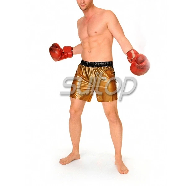 nature rubber latex boxer pants latex shorts