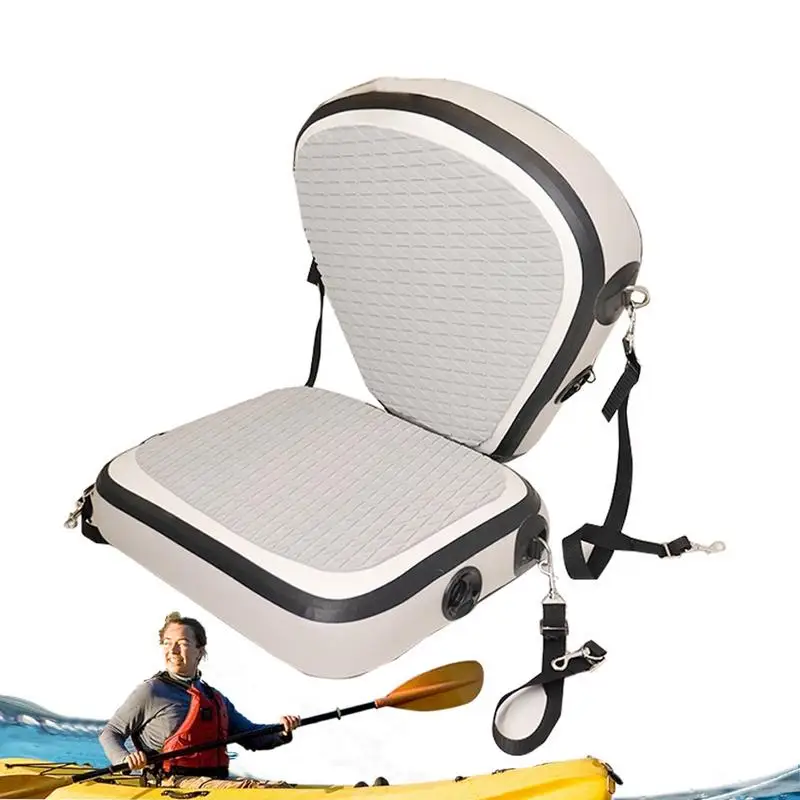 

Inflatable Boat Seat Waterproof Adjustable Paddle Board Seat Wear-Resistant Kayak Seat Multipurpose Boat Seat with Back Support