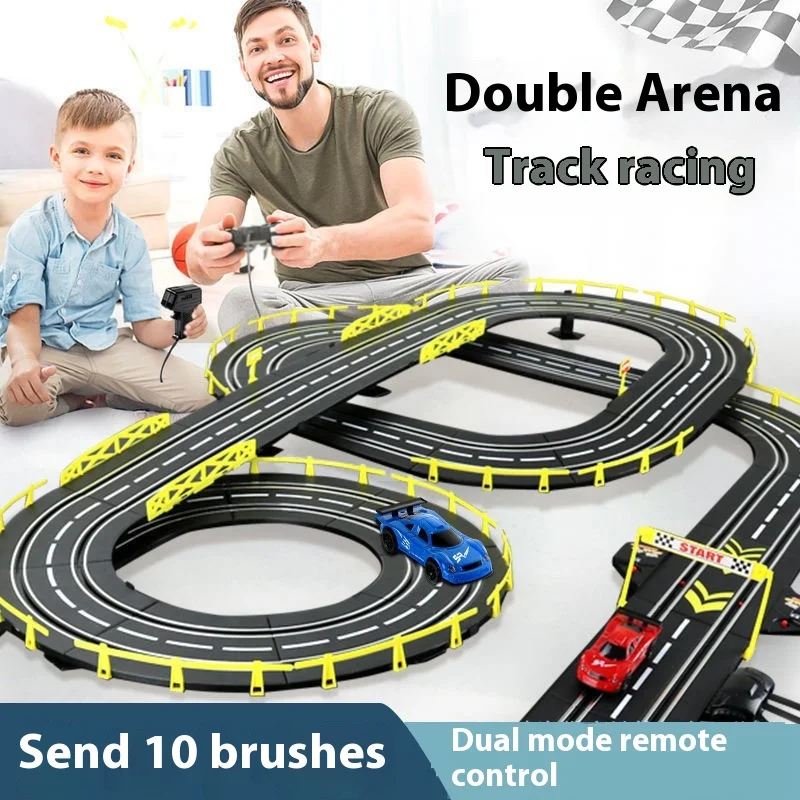 Hot selling electric remote-controlled track racing toys for large-scale track competitions 8-10 parent-child interactive toys