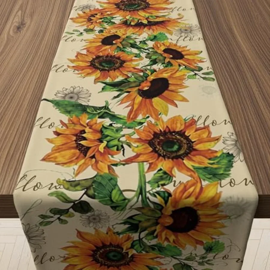 Summer Decor - Summer Table Runner for Kitchen Dining Table Decoration Summer Fall Accessories for Home Indoor Outdoor Party Su