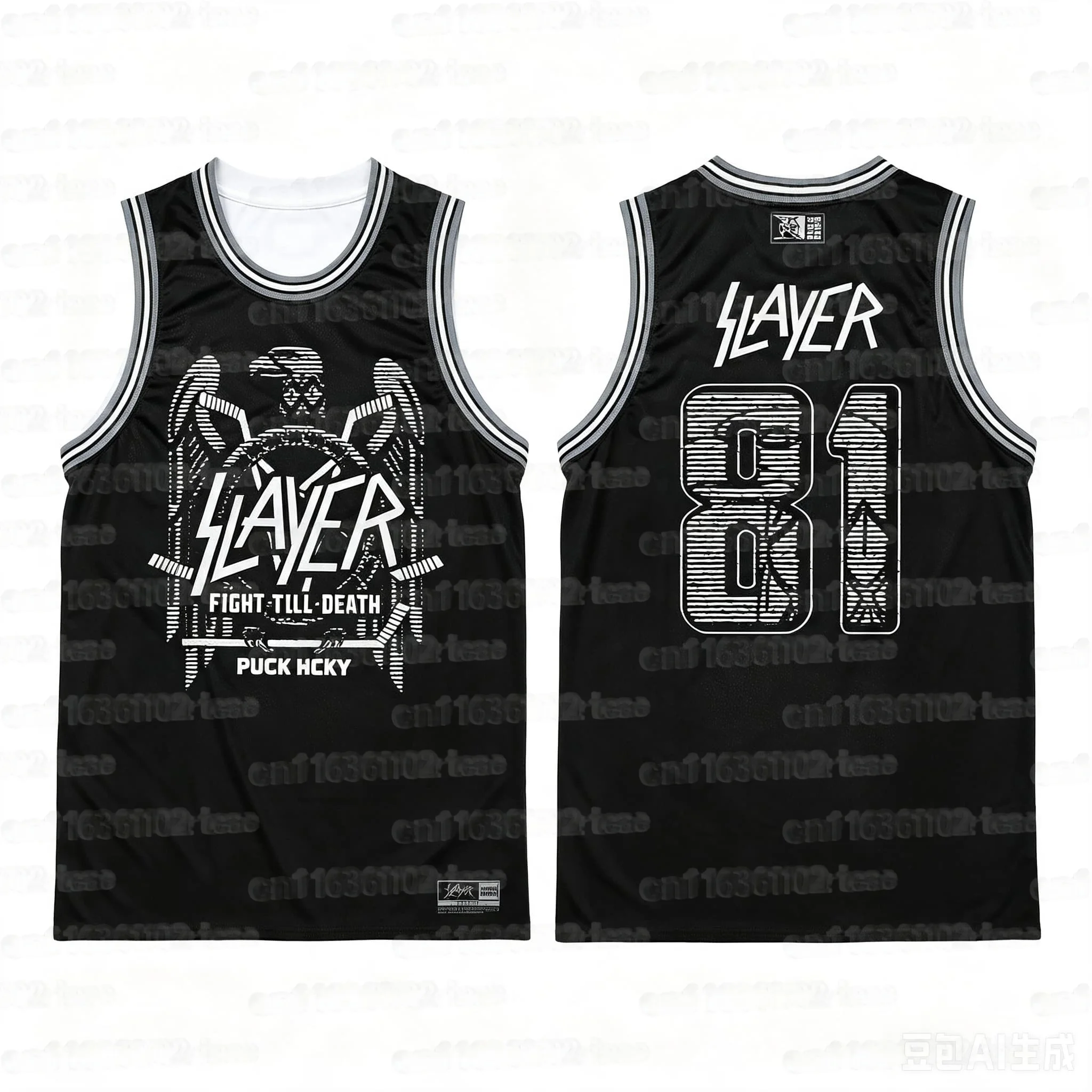 2026 Bestseller Metallica Ride The Lightning 84 Basketball-Anzug Ärmellose Weste Herren Heavy Metal Rock Sportweste Familien-Top – Detail 5