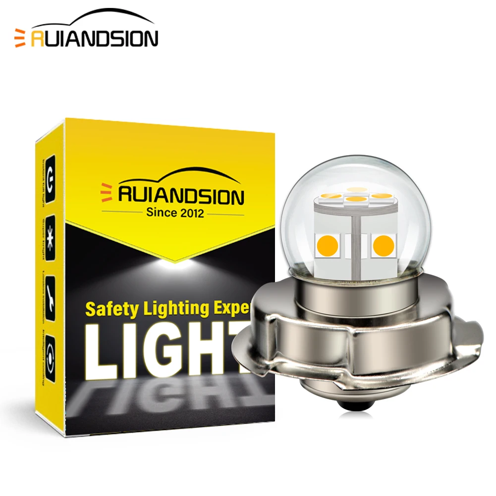 Ruiandsion P26S Motorcycle Headlight Led Blub Motorcycle Light White Wide voltage 6V 12V 24V  White Warm White