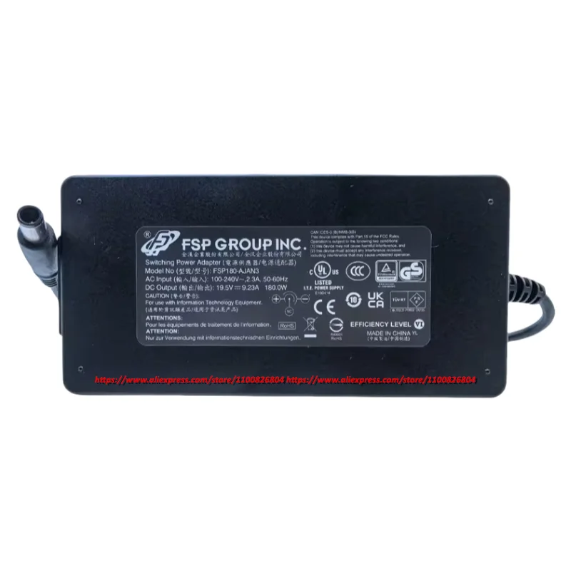 Genuine FSP FSP180-AJAN3 Swithiching Power Adapter19.5V 9.23A 180W 7.4x5.0mm Charger FSP180-AJBN3 Original Power Supply