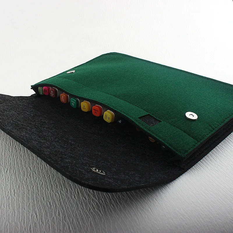 Imagem -04 - Minimalista Impermeável e Dustproof Pen Case Papelaria Proteção Bolsa Storage Blanket 12 Grid Novo