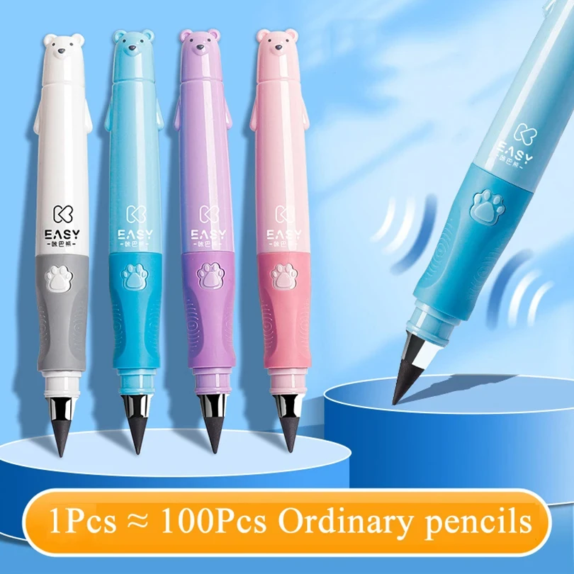 

Cute Infinity Pencil For Kids Stationery Lapiz Infinito Positive Posture No Ink Magic Pencil Art Supplies Kawaii Writing Pen