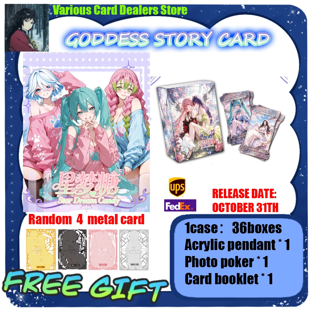 Wholesale 2026 Newest “Star Dream Candy ”Anime Goddess Card CCG TCG Collectible Blind Box Creative Collection Trendy Toy Art