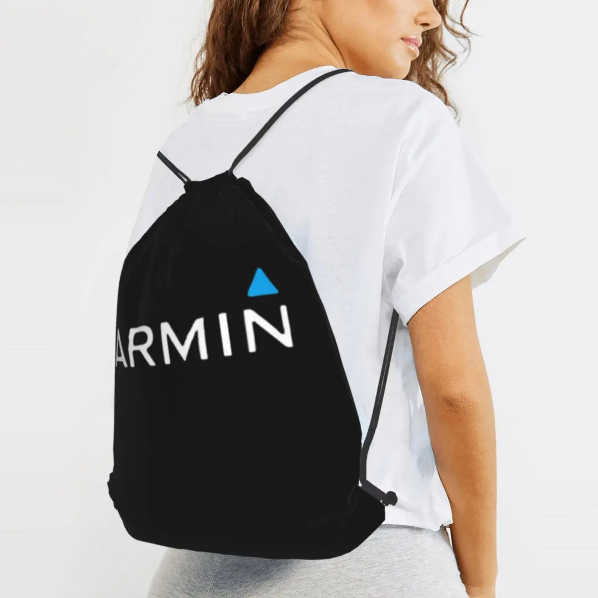 Fficial Garmin Original Merchandise Classic Backpacks Portable Drawstring Bags Sports Bag Book Bags for Man Woman Students