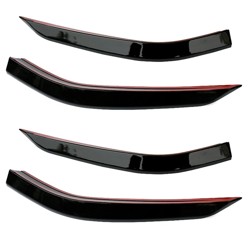 4X For Golf 7.5 MK 7.5 2018-2020 Car Front Bumper Lip Shovel Side Surround Spoiler