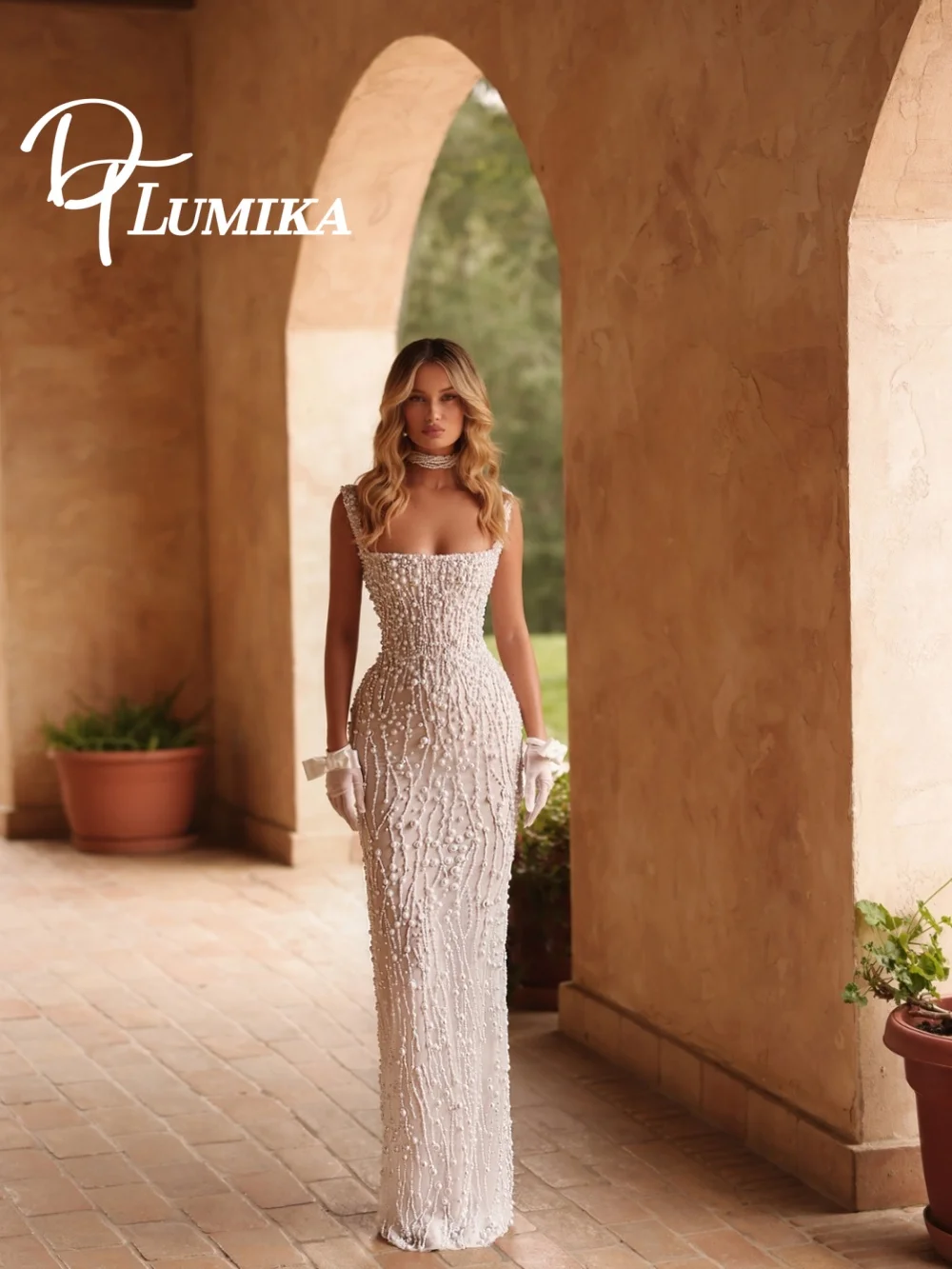 Sexy Evening Dress Boat Neck Mermaid Prom Gowns Shine Pearls Satin Applique Prom Dress Crystals Robes De Mariée Size Customized