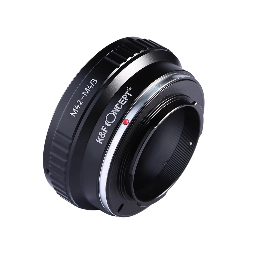 K&F Concept M42 to m4/3 Lens Adapter for M42 Screw Mount Lens to Micro 4/3 MFT BMPCC OM-D G3 GH2 GH4 E-M5 E-M10